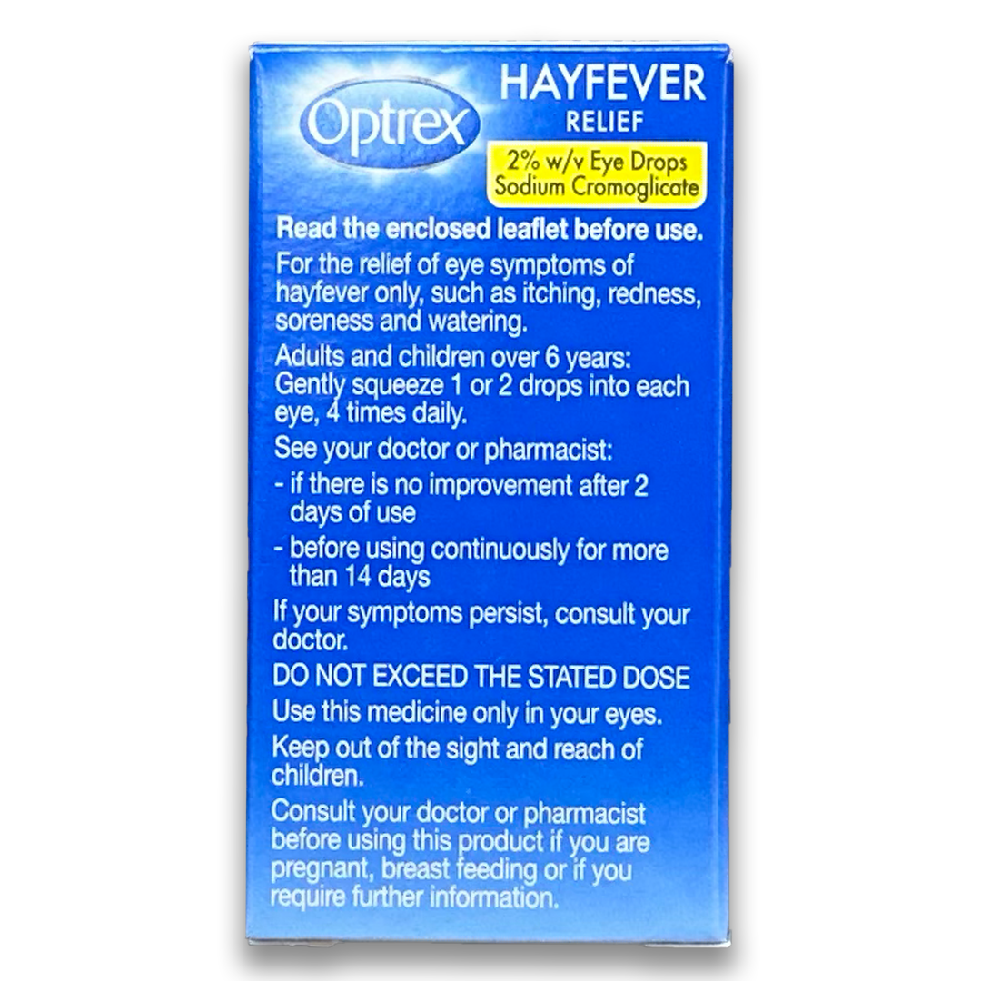 Optrex 2% Hayfever Relief Drops.
