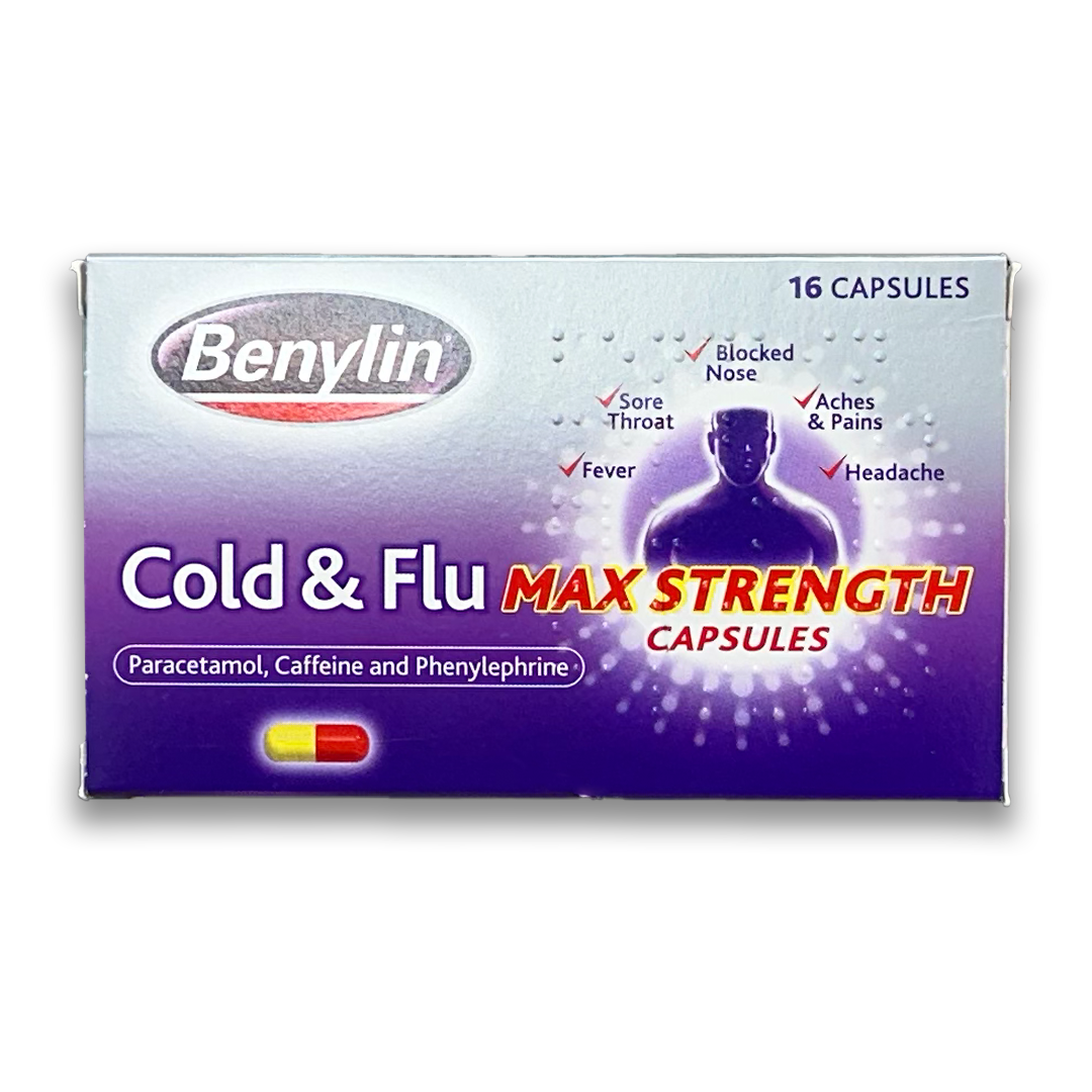 Benylin Cold & Flu Max Strength.