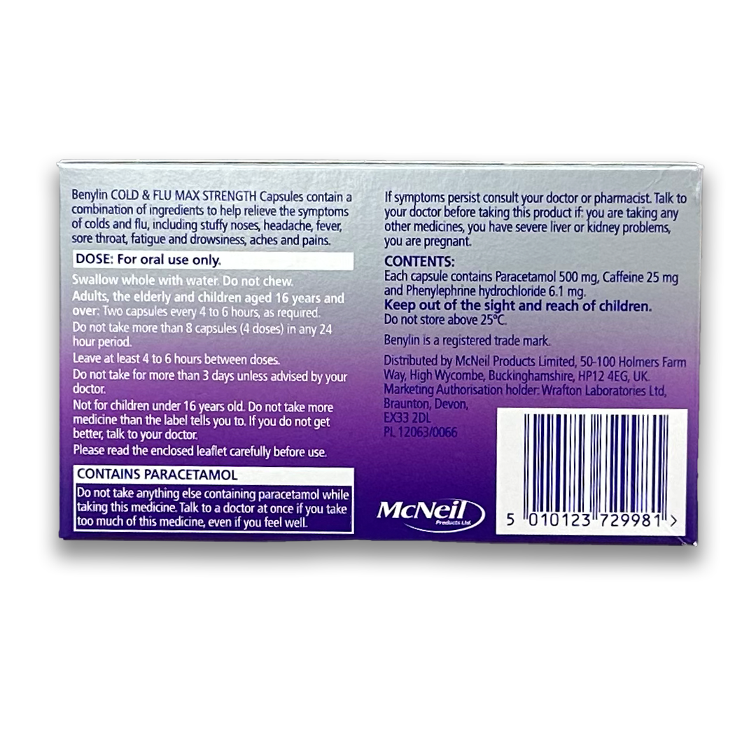 Benylin Cold & Flu Max Strength.
