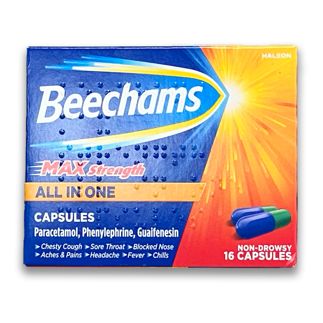 Beechams MAX Strength All-in-One Capsules.