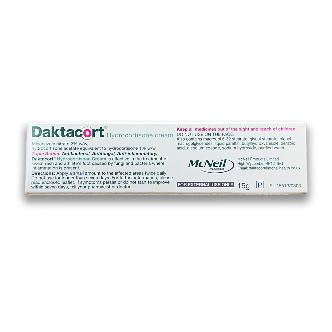Daktacort Hydrocortisone Cream.