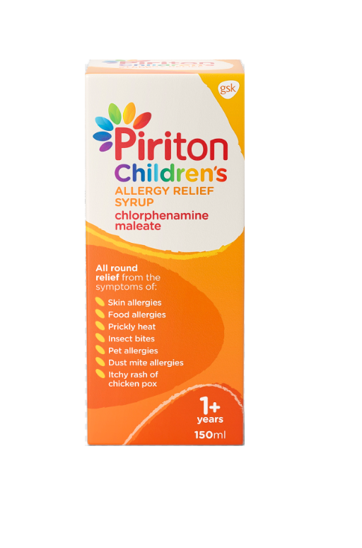 Piriton Antihistamine Allergy Relief Syrup for Children - 150ml.