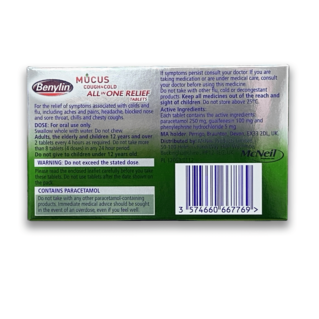 Benylin Mucus Cough & Cold All - in - One - Rightangled