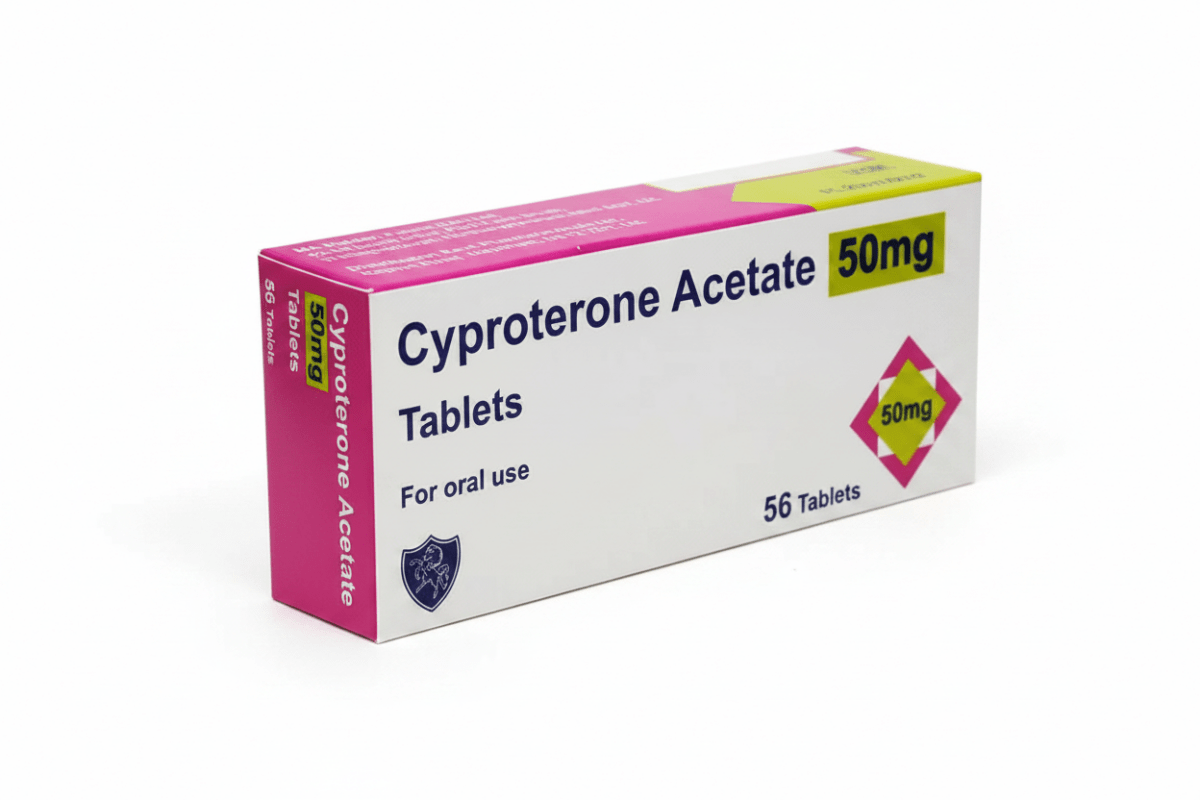 Cyproterone Acetate 50mg Tablets (56) - Rightangled