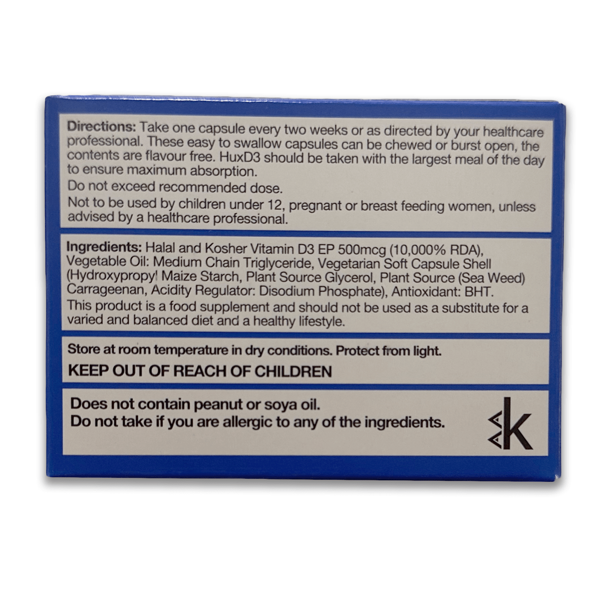HuxD3 20,000 IU - Rightangled