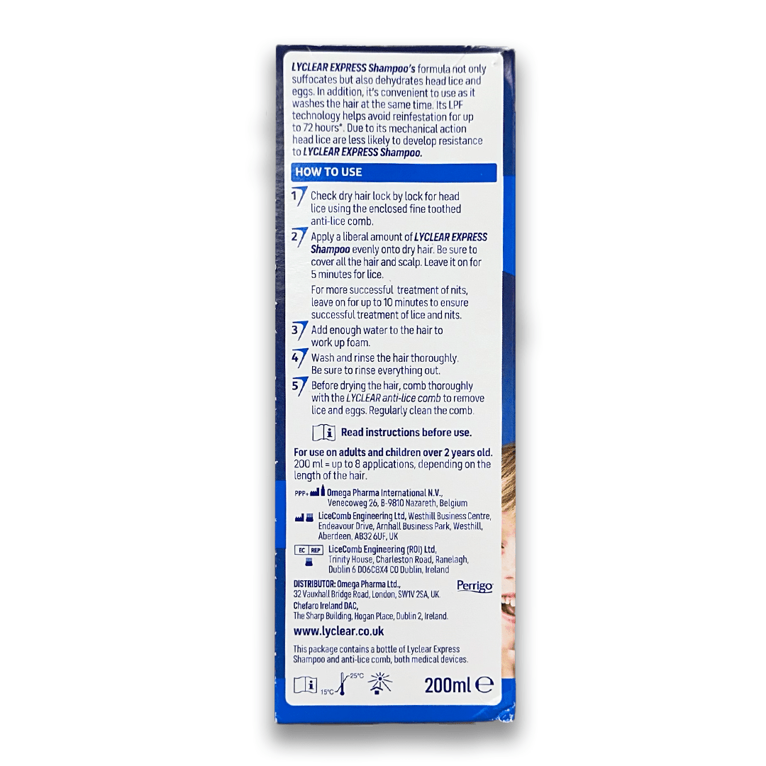 Lyclear Express Head Lice Shampoo - Rightangled