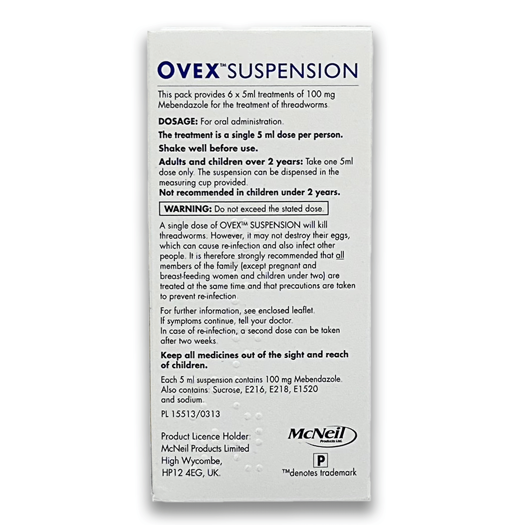 Ovex Suspension 30ml Family Pack - Rightangled