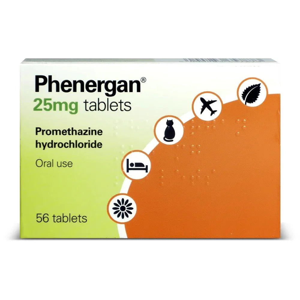 Buy Phenergan 25mg Allergy Relief Rightangled