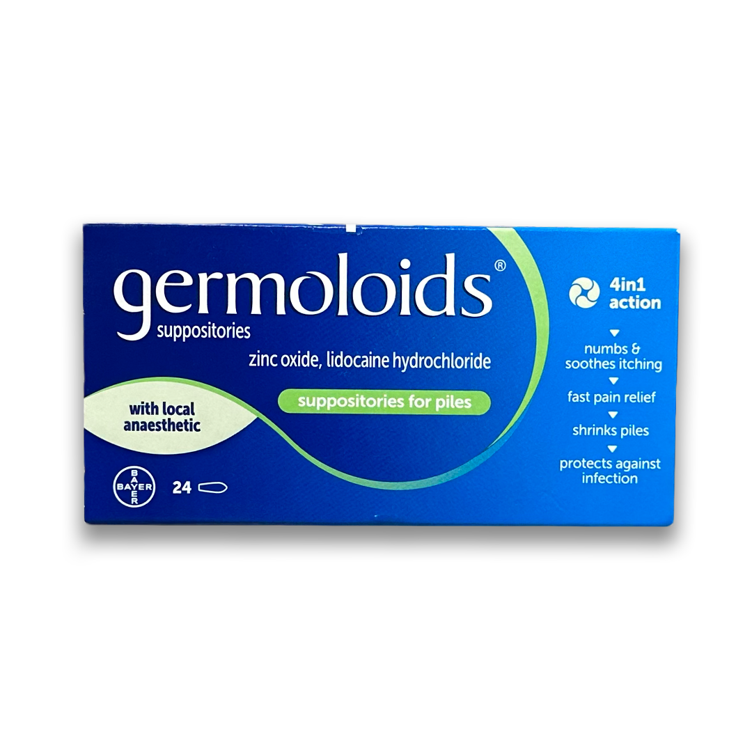 Germoloids Haemorrhoids 24 Suppositories