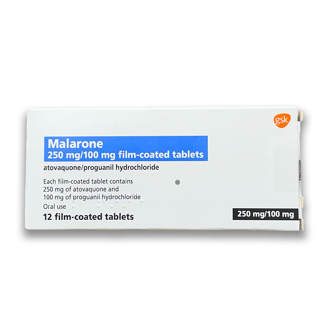 Malarone 250mg/100mg tablets