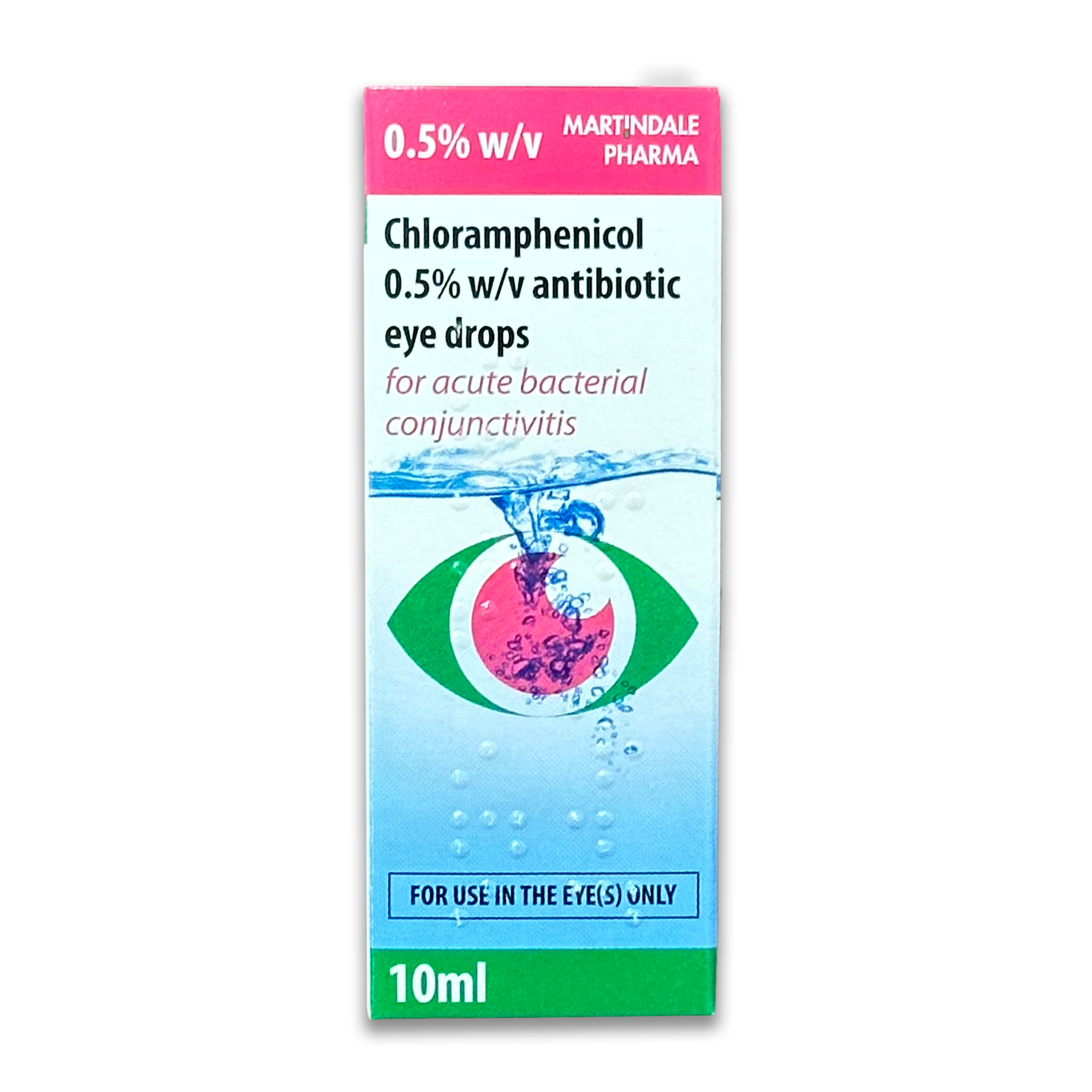 Chloramphénicol 0,5%, gouttes pour les yeux