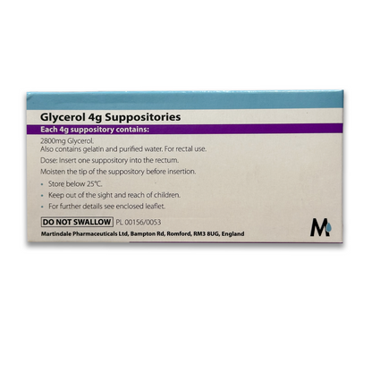 Glycerol 4g Suppositories - Adults