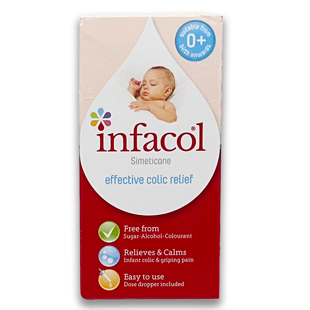 Infacol (Simeticone) 55ml and 85ml Drops Dual Action relief of Colic and Wind
