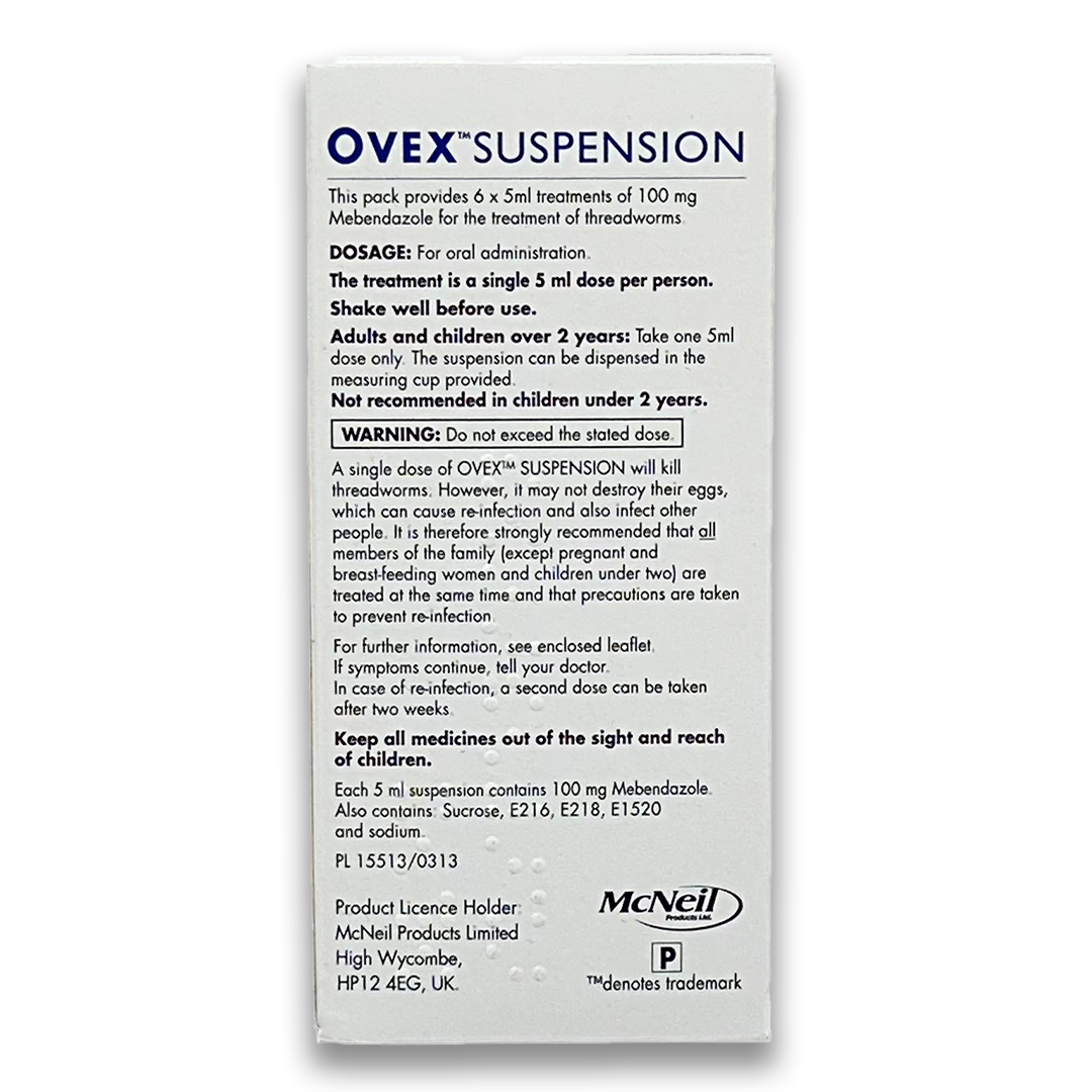 Ovex Suspension 30ml Family Pack