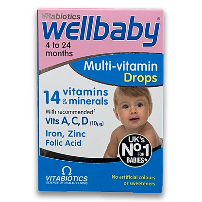 Gouttes multivitaminées Wellbaby (4 à 24 mois)