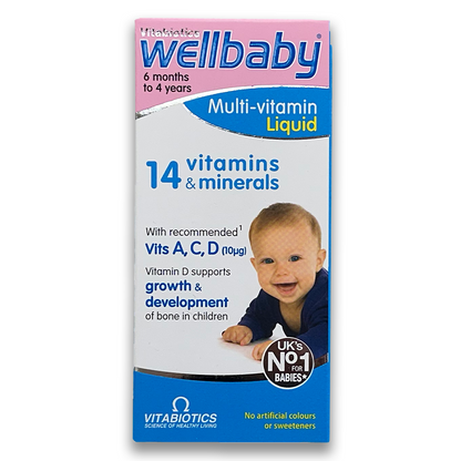 Vitabiotics Wellbaby Multi-Vitamin Liquid 6 Months to 4 Years 150ml