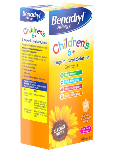 Benadryl Allergy Children's 1mg/ml Oral Solution - Rightangled