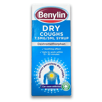 Benylin Dry Coughs 7.5mg/5ml Syrup - Rightangled