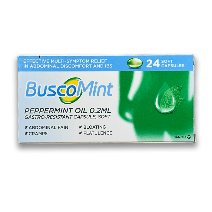 Buscomint Peppermint Oil Capsules for IBS Relief - GSL – Rightangled