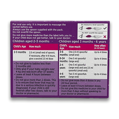 Calpol Infant Sugar Free Suspension Strawberry Flavour - Rightangled