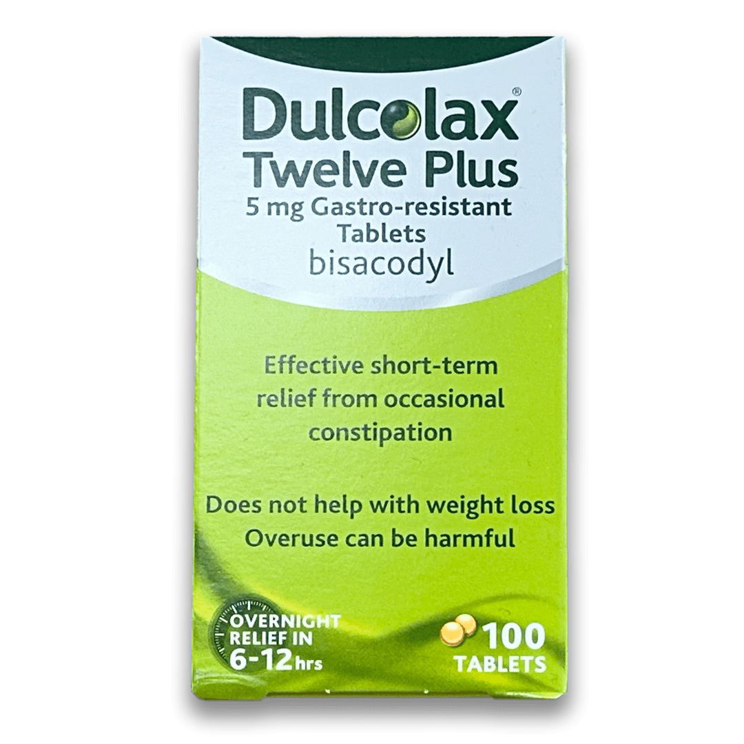 Dulcolax Twelve Plus 5mg G/R 100 Tablets - Rightangled
