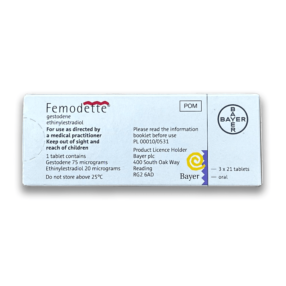 Femodette Tablets - Effective Hormonal Contraceptive POM – Rightangled