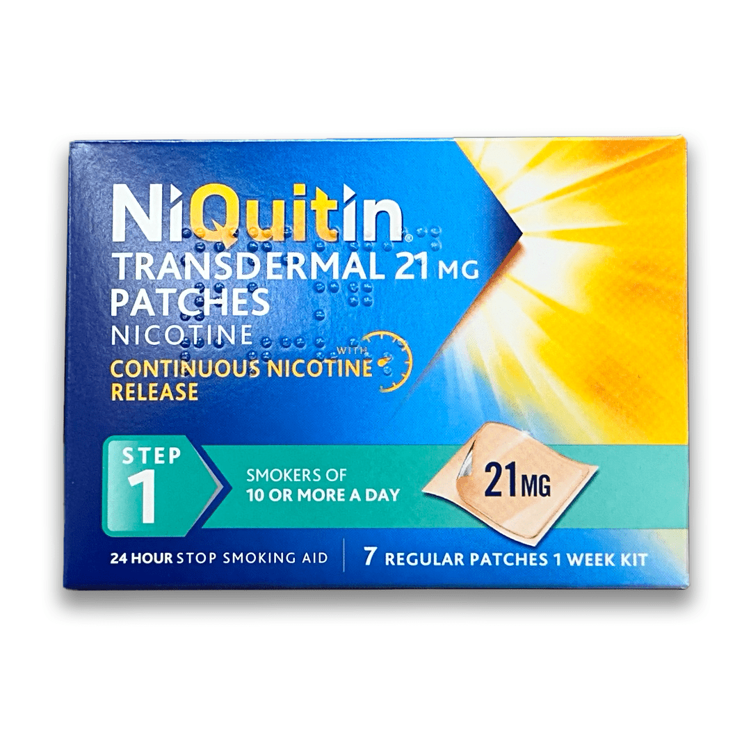 NiQuitin Transdermal Nicotine Patches - Rightangled