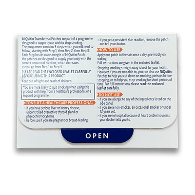 NiQuitin Transdermal Nicotine Patches - Rightangled