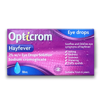 Opticrom 2% w/v Hay ever Eye Drops - Rightangled