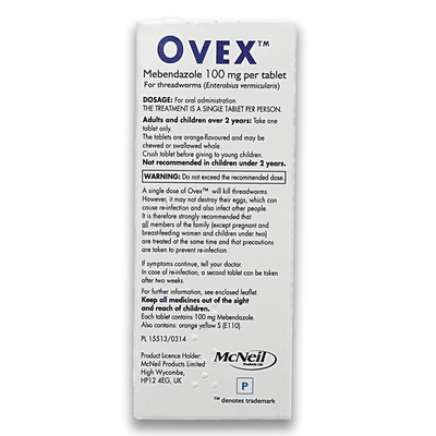 Ovex Single Tablet - Rightangled