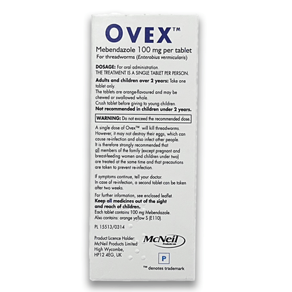 Ovex Single Tablet - Rightangled
