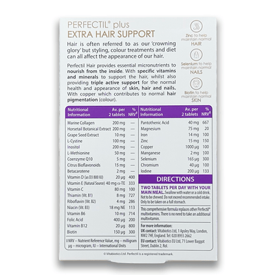 Perfectil Extra Perfectil Hair Extra Support - GSL Hair Growth Supplement – Rightangled