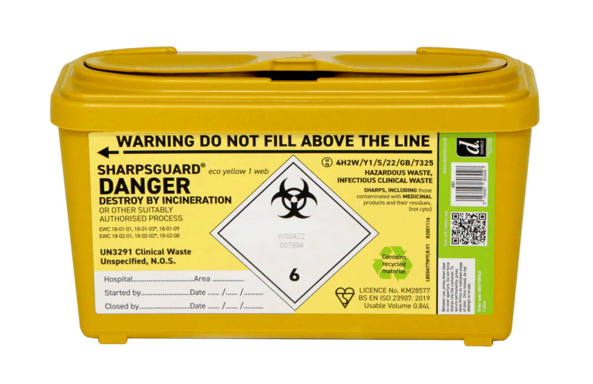 Sharps bin - Rightangled