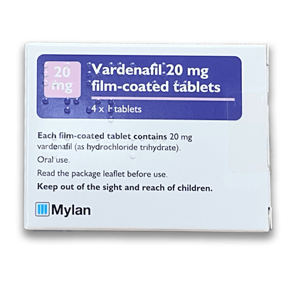 Vardenafil (Generic) - Film coated tablets - Rightangled