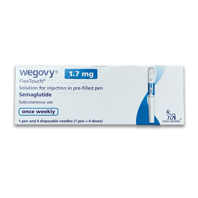 semaglutide 7.5 Wegovy (semaglutide) Injector 1.7 mg/0.75 mL, 4 Pens Per Box **Refrigerated Item** or high cholesterol Rybelsus Semaglutide 7mg Tablets, Pack